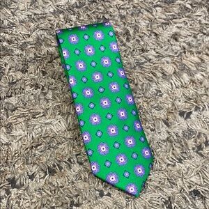 Cape Cod Green purple Men's 100% silk neck Tie